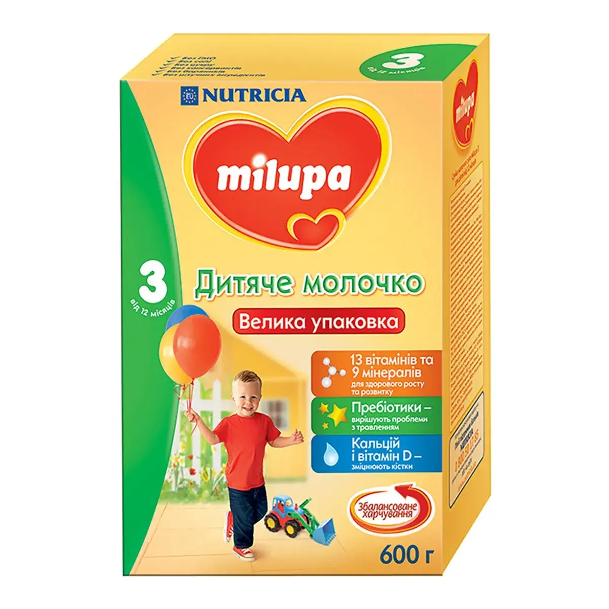 Суміш молочна суха Milupa 3, 600 г — фото 2
