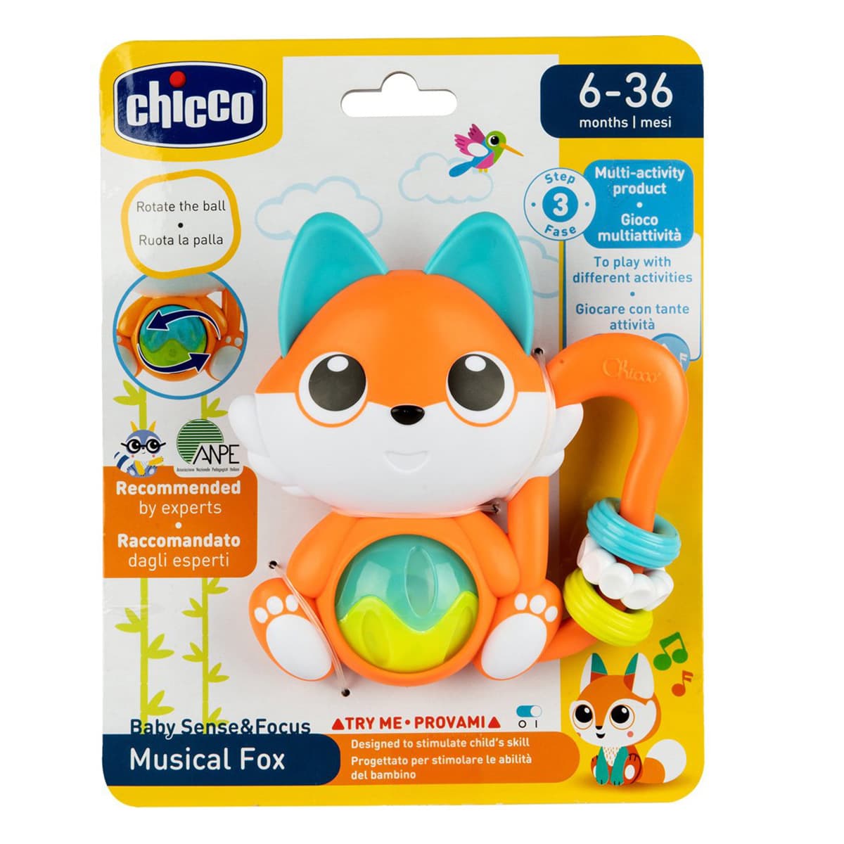 Іграшка-брязкальце Chicco Musical Fox, 11589.00 — фото 2