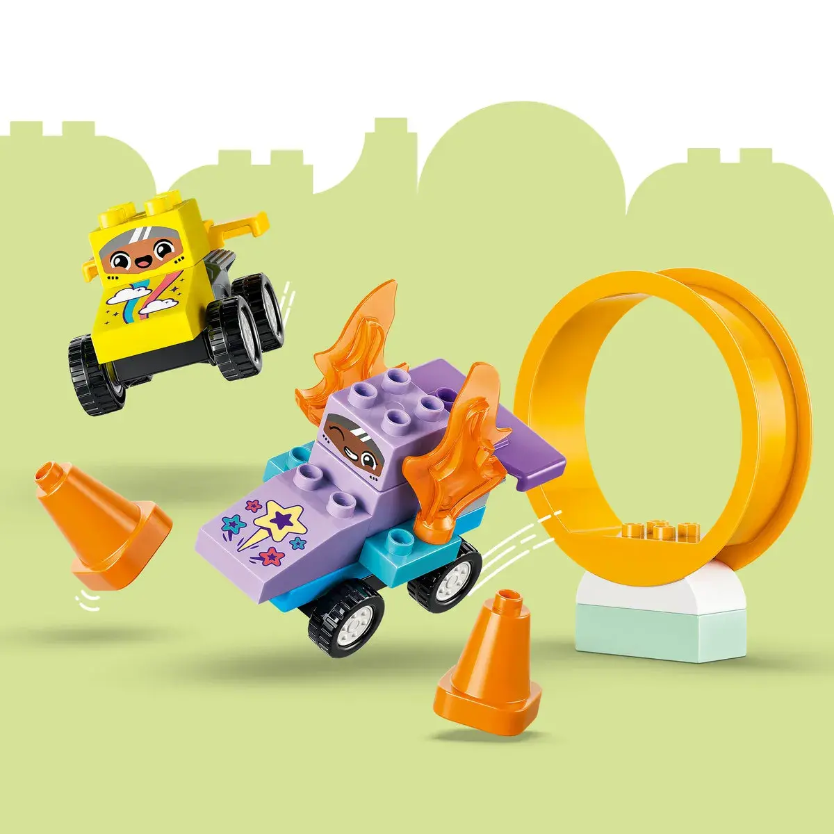 LEGO DUPLO Town 3 в 1 Цікаві гірки та трампліни з автомобілями 10478 — фото 6