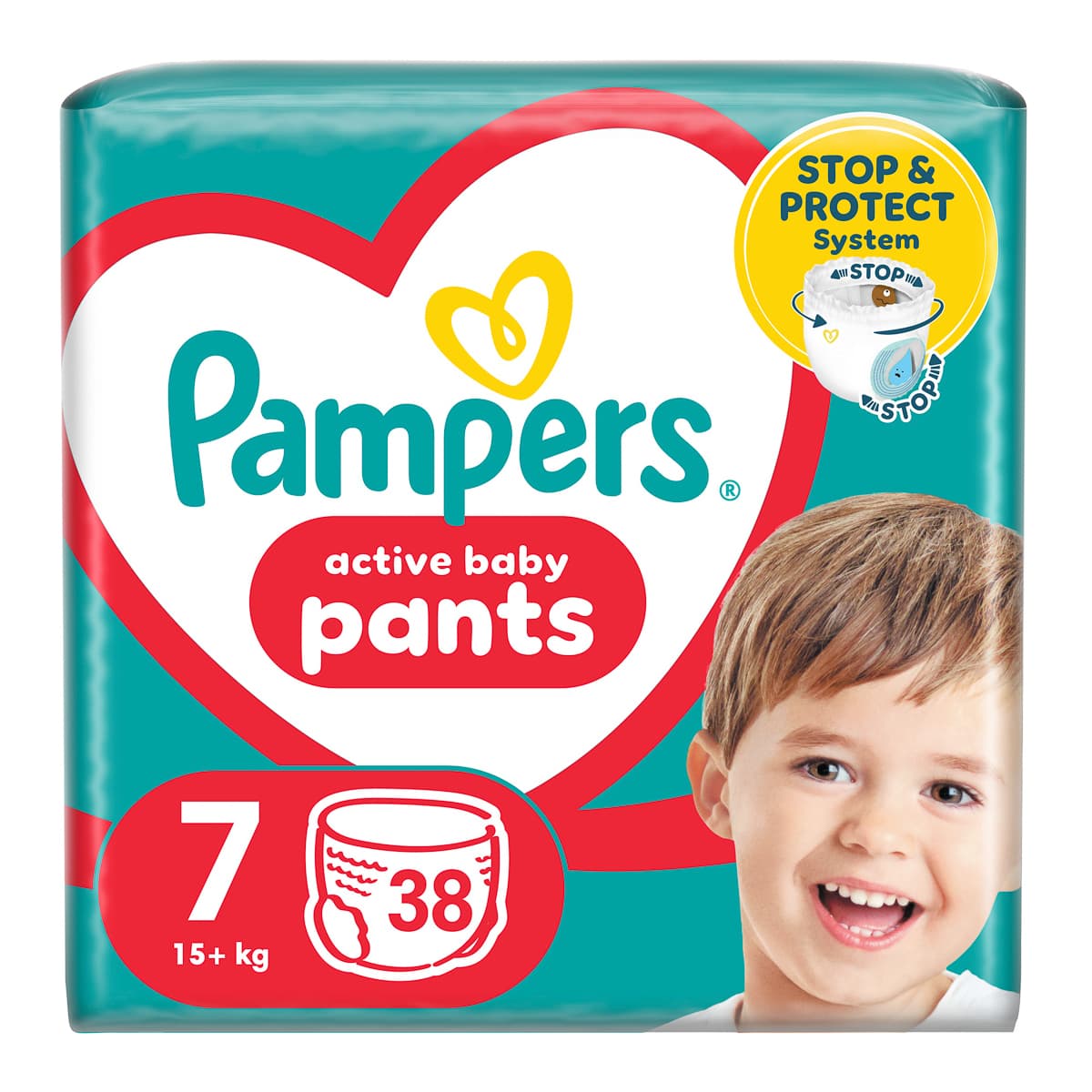 Підгузки-трусики Pampers Active Baby Pants Розмір 7 (15+ кг) 38 шт 740968