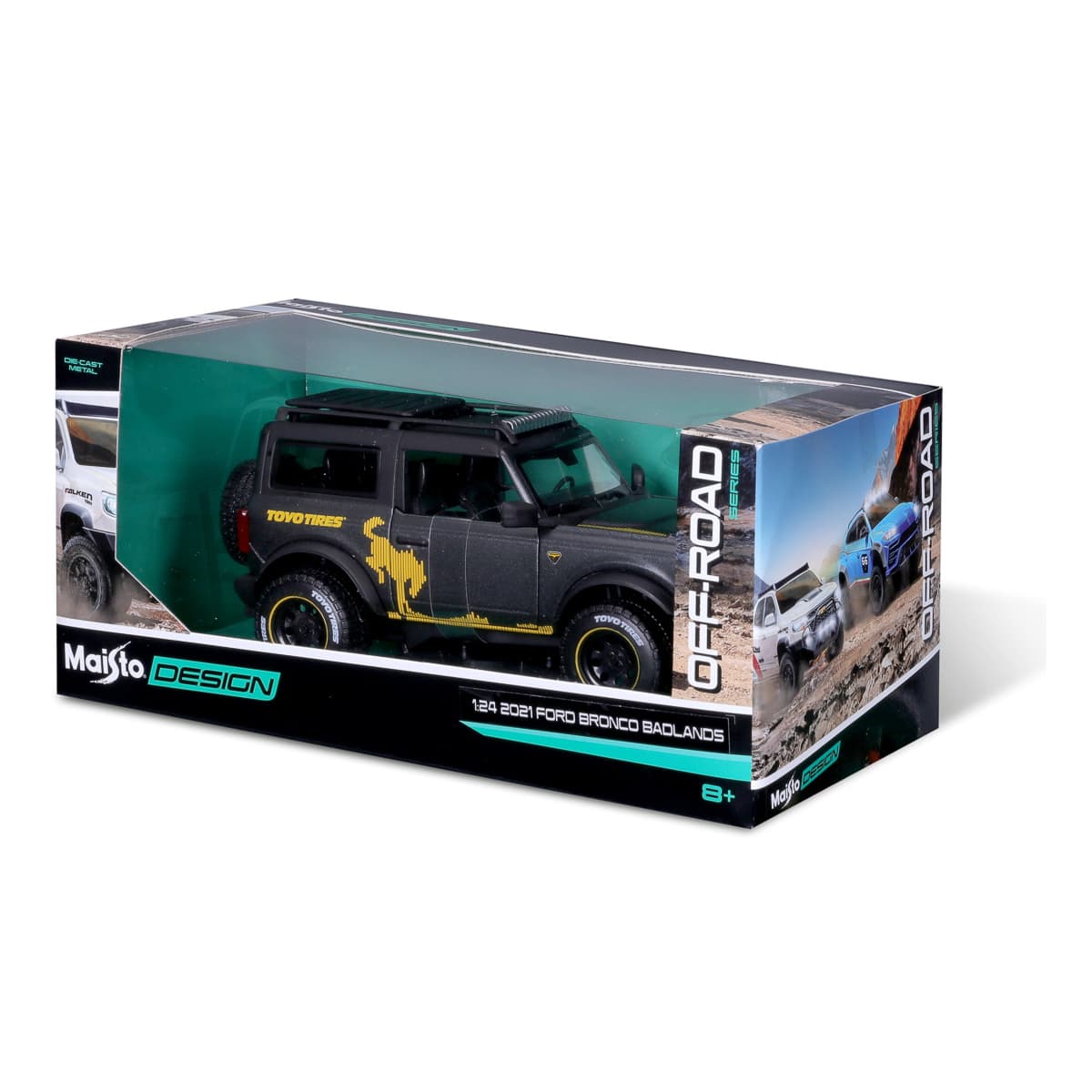 Машинка Maisto Ford Bronco Badlands 1:24, 32541MET.GREY — фото 3