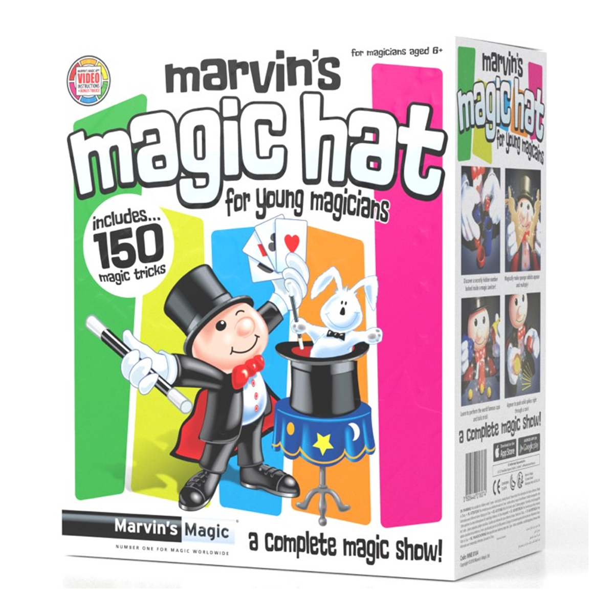 Набір з фокусами Marvin's Magic Marvin's magic hat for young magicians Includes 150 magic tricks (укр), MME0135