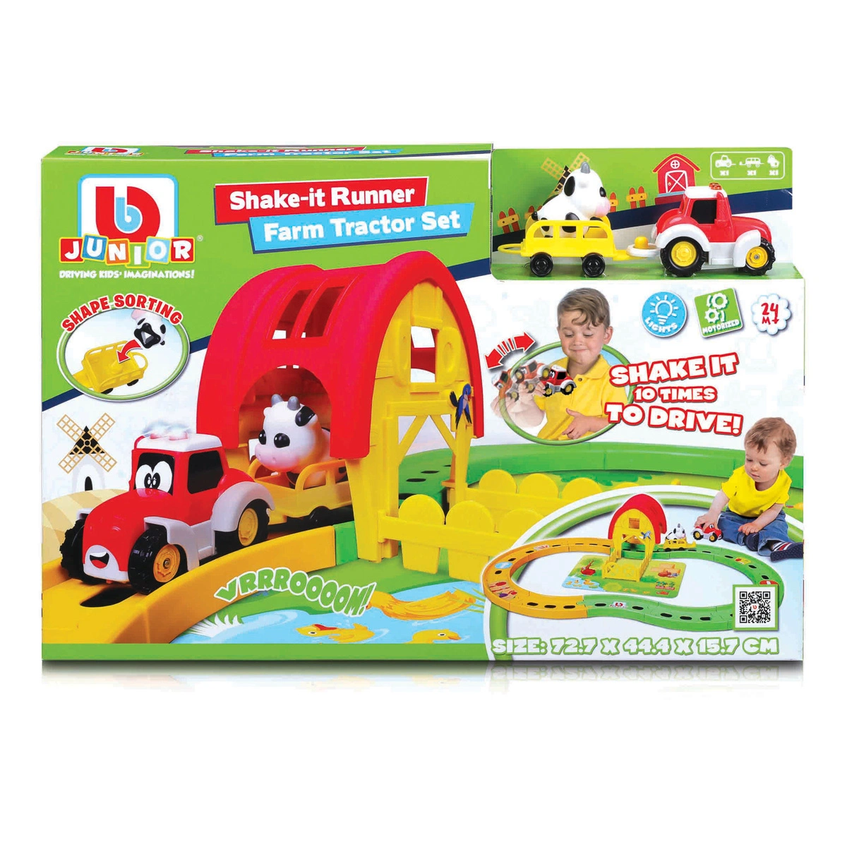 Набір Bb Junior Farm Tractor Set Shake-it Runner 16-88619 — фото 2