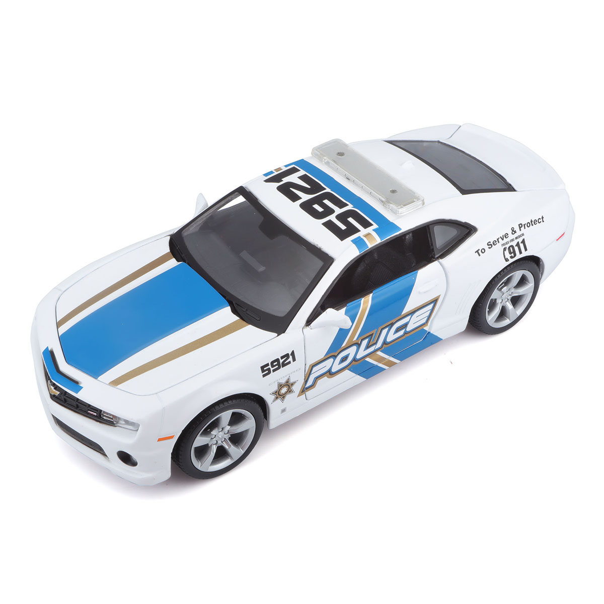 Автомодель Maisto Chevrolet Camaro SS RS Police 2010 білий — фото 7