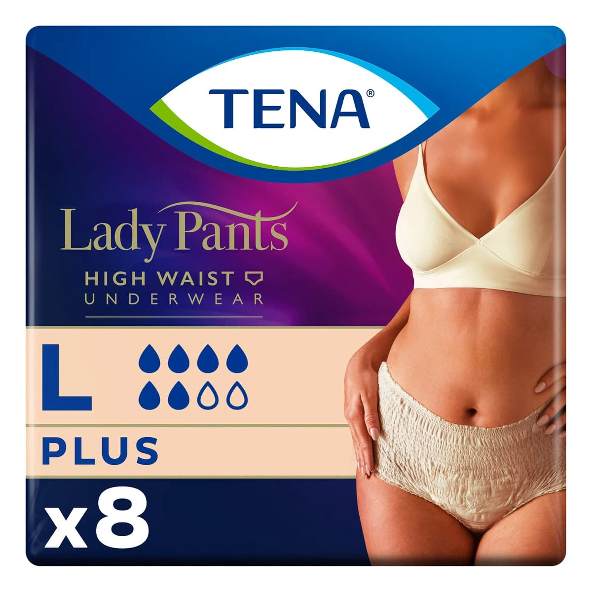 Урологічні труси для жінок Tena Lady Pants Plus L 8 шт 782609