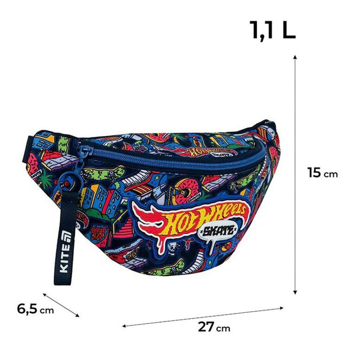 Сумка-бананка Kite Hot Wheels Skate, HW25-2577 — фото 4