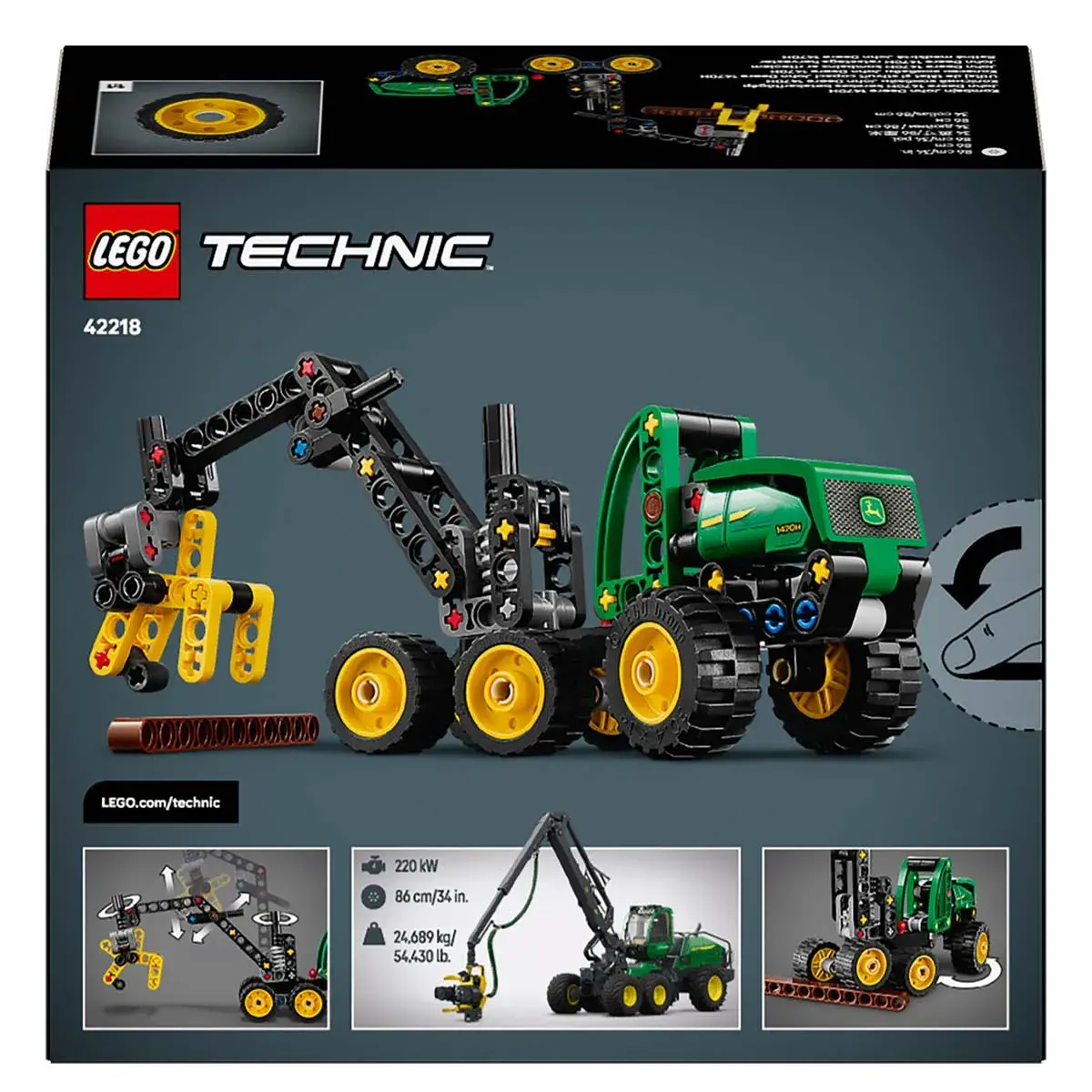 LEGO Technic Колісний комбайн John Deere 1470H 42218 — фото 22