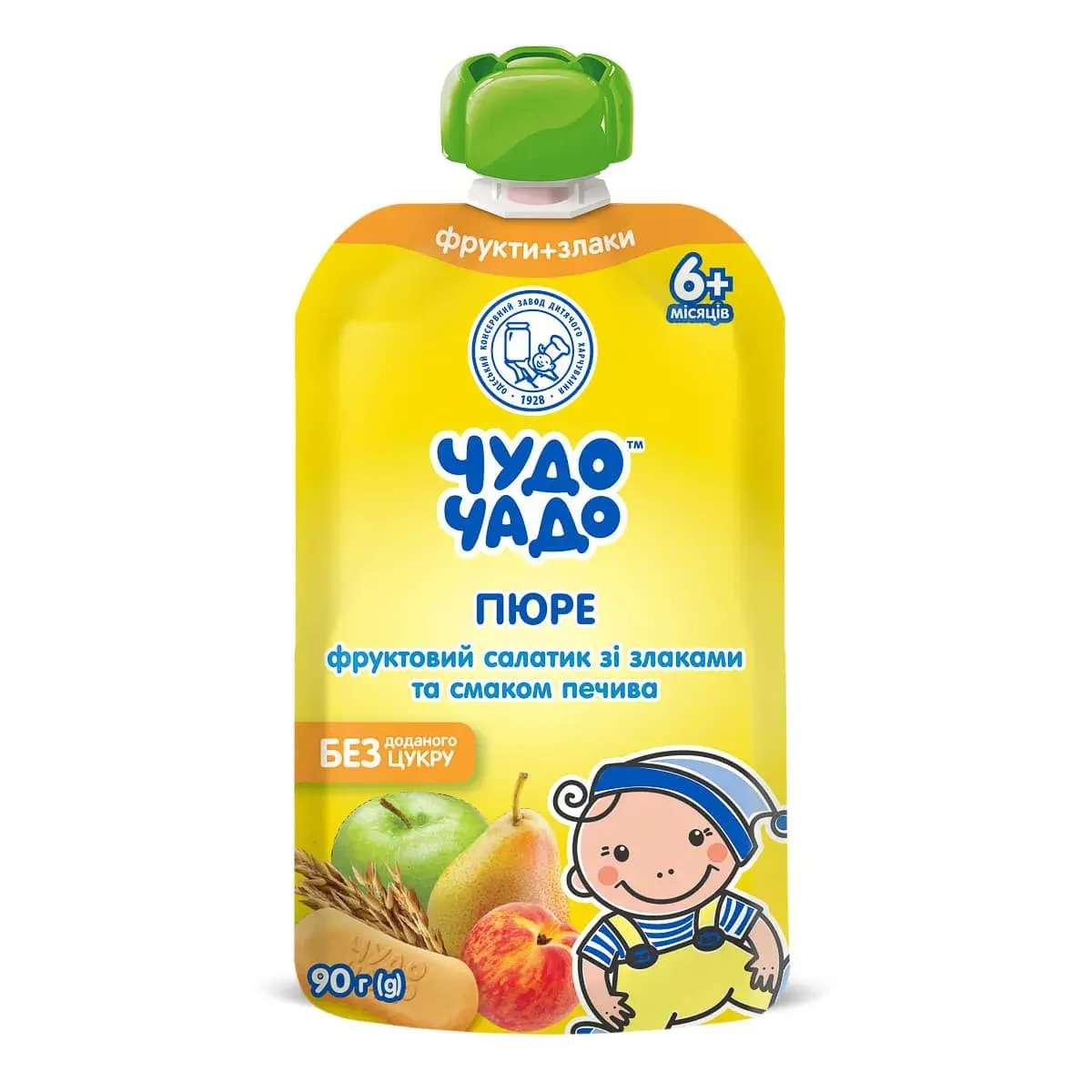 Пюре Чудо-Чадо Фруктовий салат з печивом і злаками 90 г