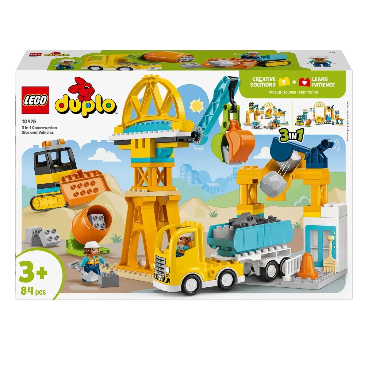 LEGO DUPLO Town 3-в-1 Будівельний майданчик і техніка 10476