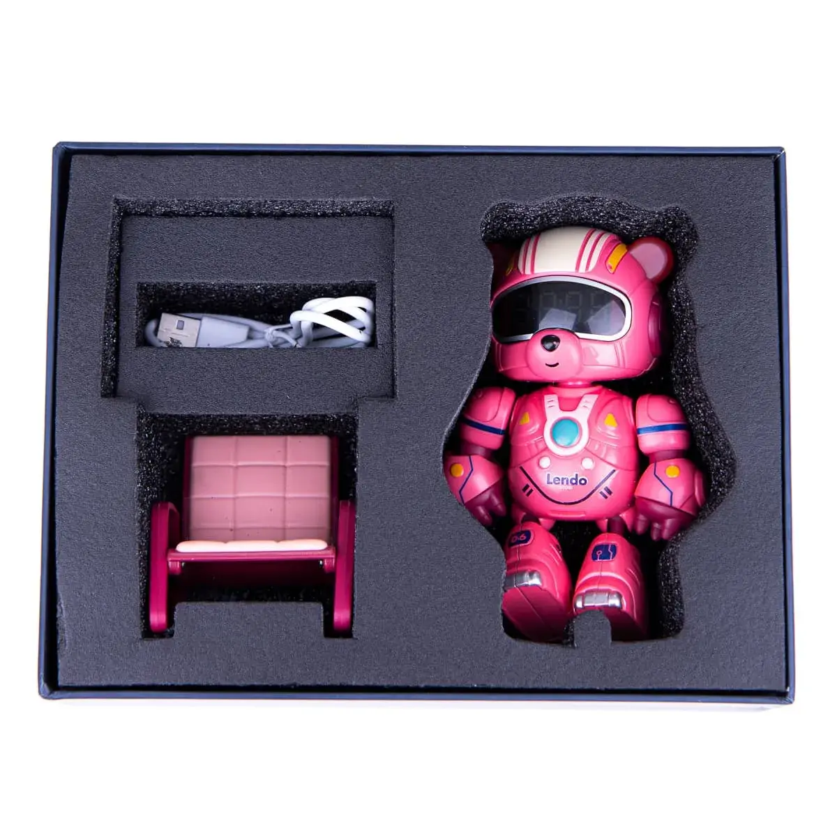 Робот Ming Ying Розумний годинник-будильник Bear Pink, EPT751422_3 — фото 2