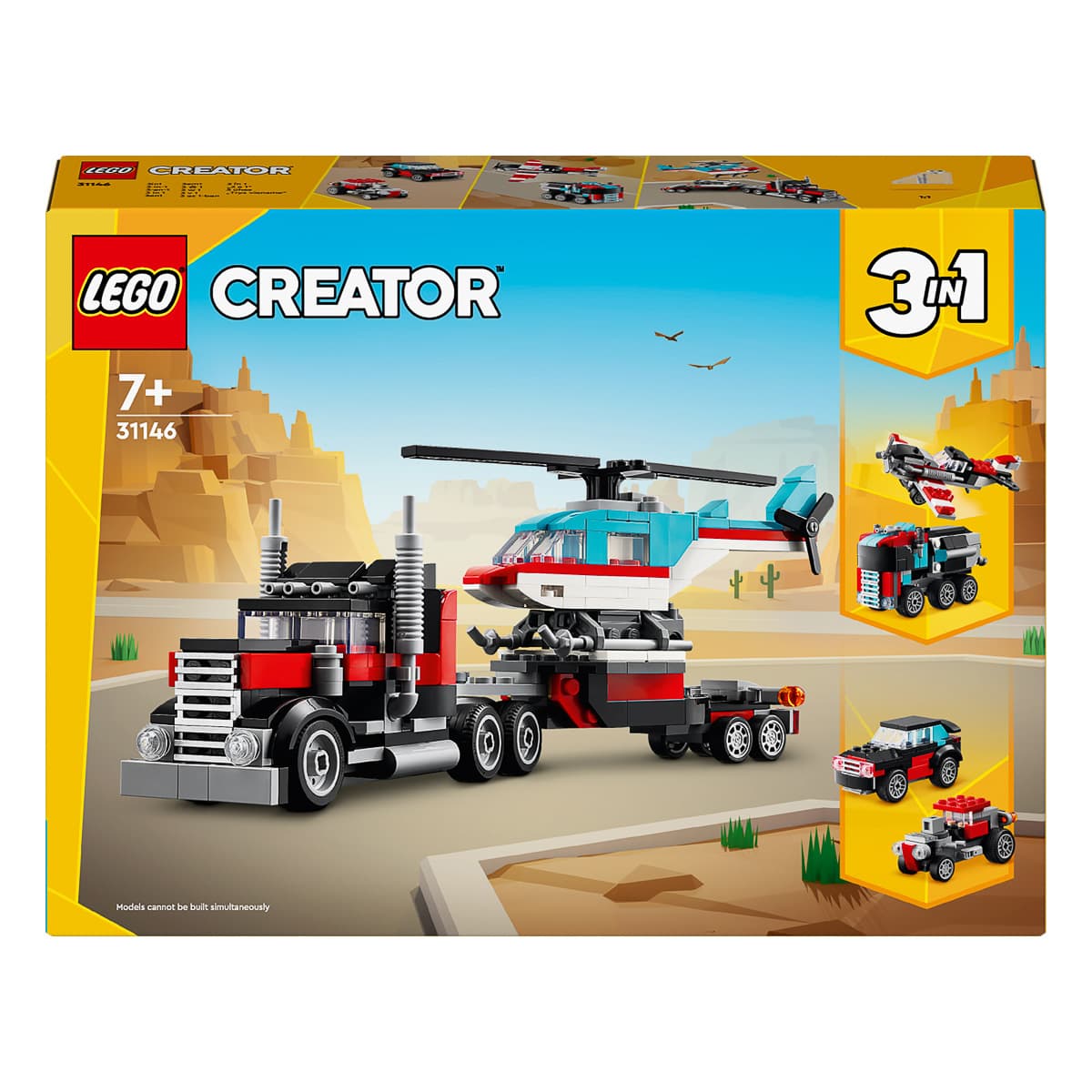 LEGO Creator Бортова вантажівка з гелікоптером 31146