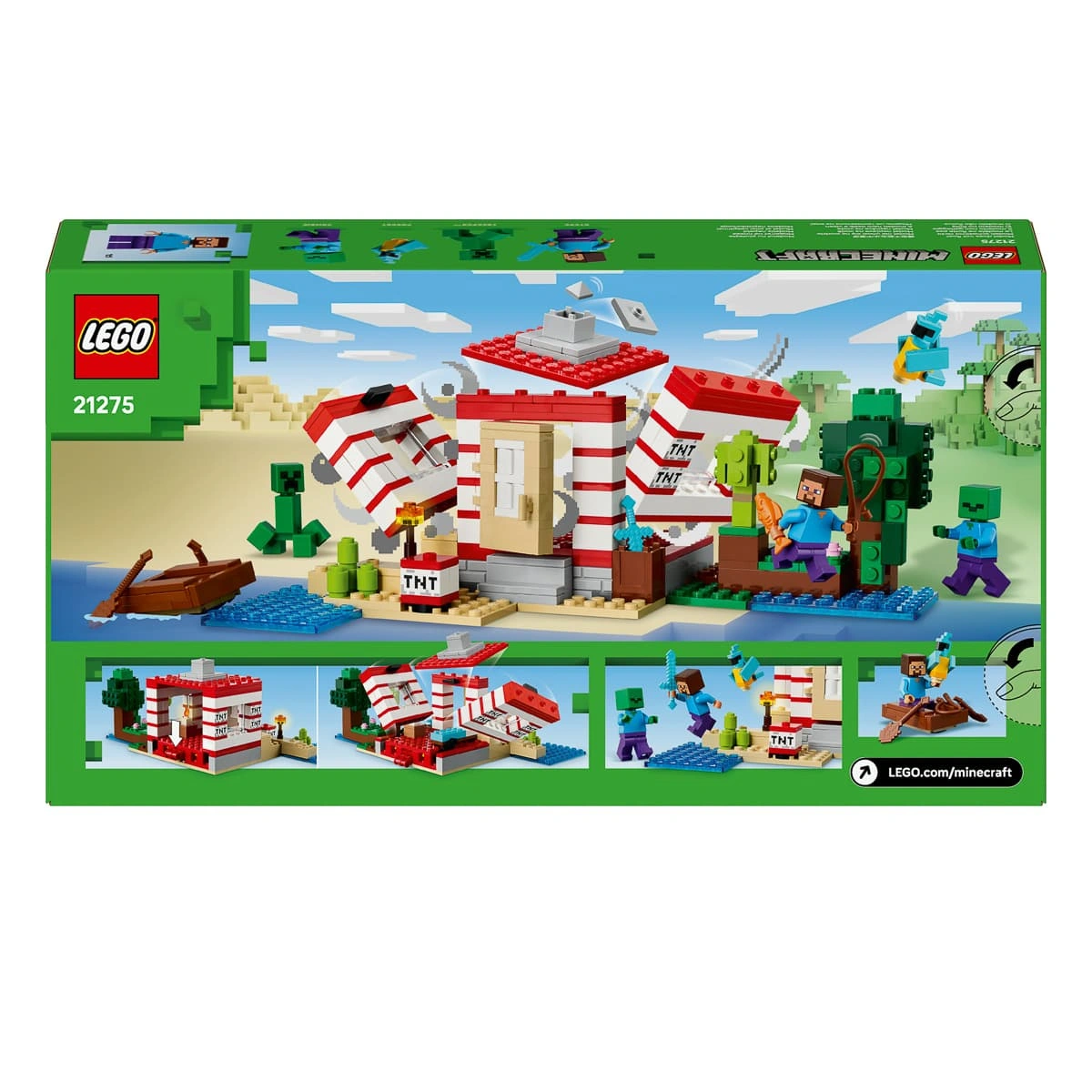 LEGO Minecraft Будинок з вибухівки в джунглях 21275 — фото 10