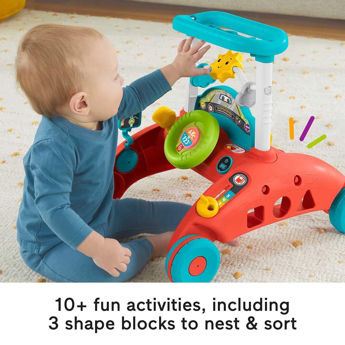 Інтерактивні ходунки Fisher-Price 2-Sided Steady Speed Walker, HJP47 — фото 4