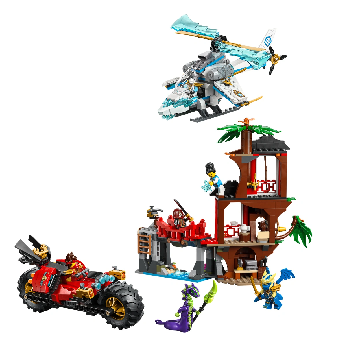 LEGO NINJAGO Автомобільна битва ніндзя біля будинку на дереві 71857 — фото 8