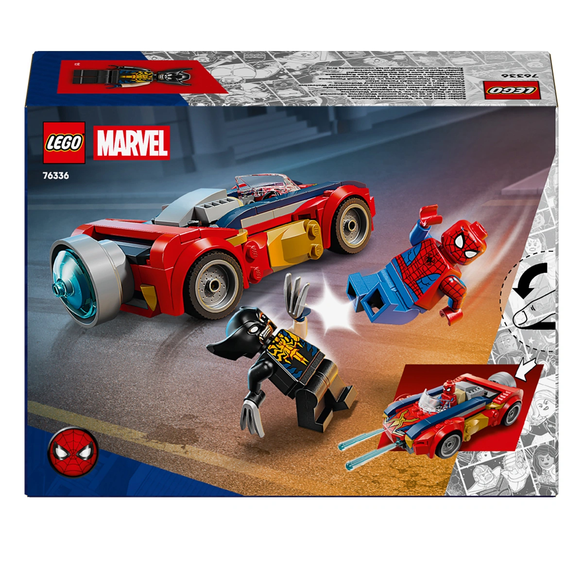 LEGO Super Heroes Marvel Автомобіль Людини-павука vs. Отруєний Росомаха 76336 — фото 8