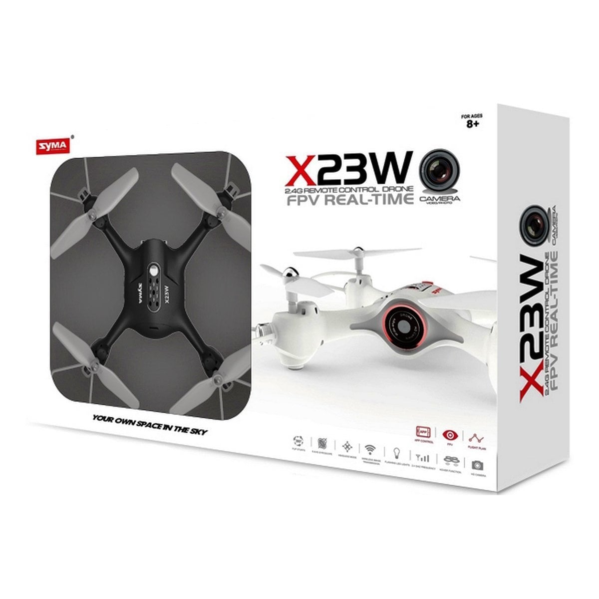 Квадрокоптер Syma X23W з камерою Black, X23W — фото 2