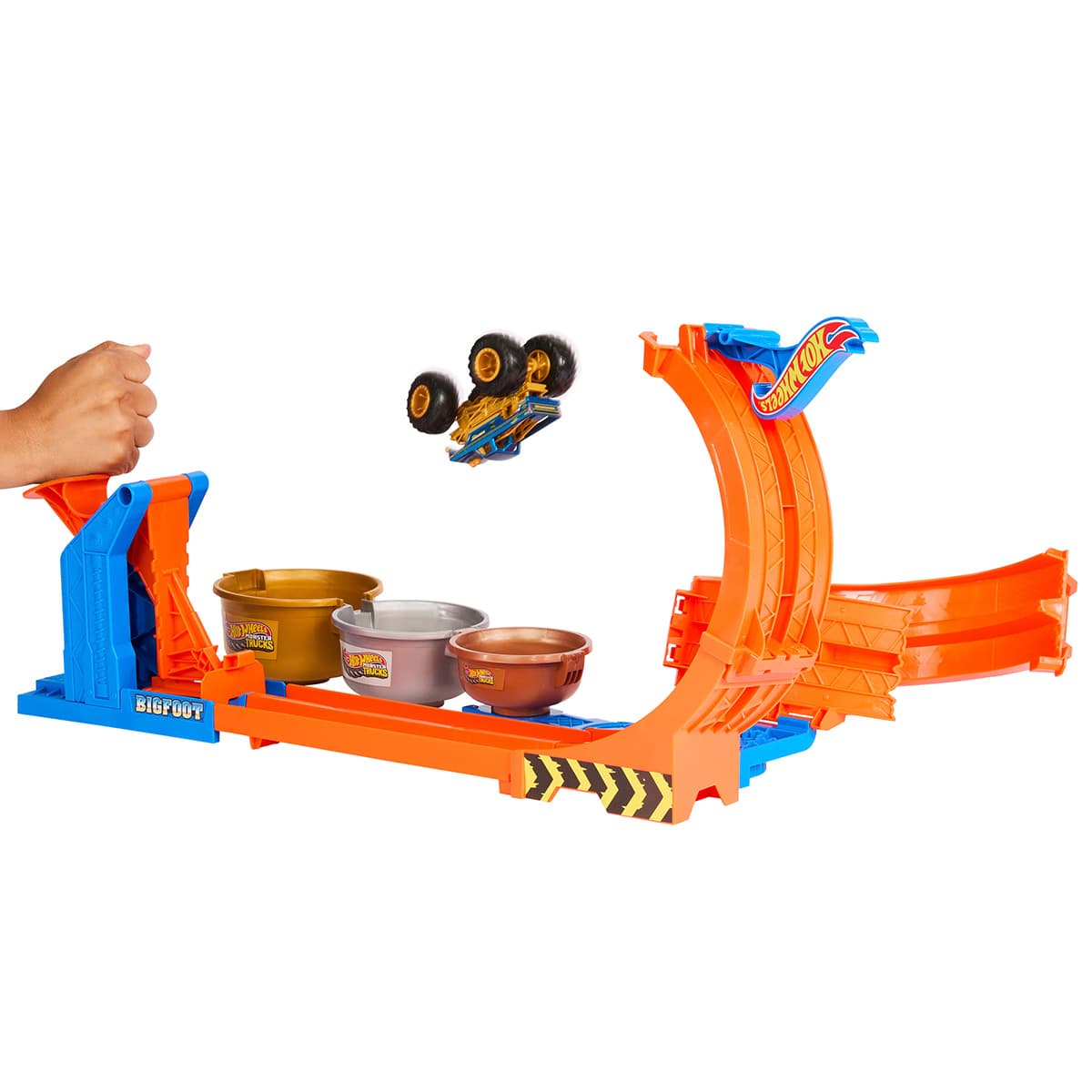 Набір Hot Wheels серії Змагання за кубок Monster Trucks Петлі та трюки, JBX64 — фото 5
