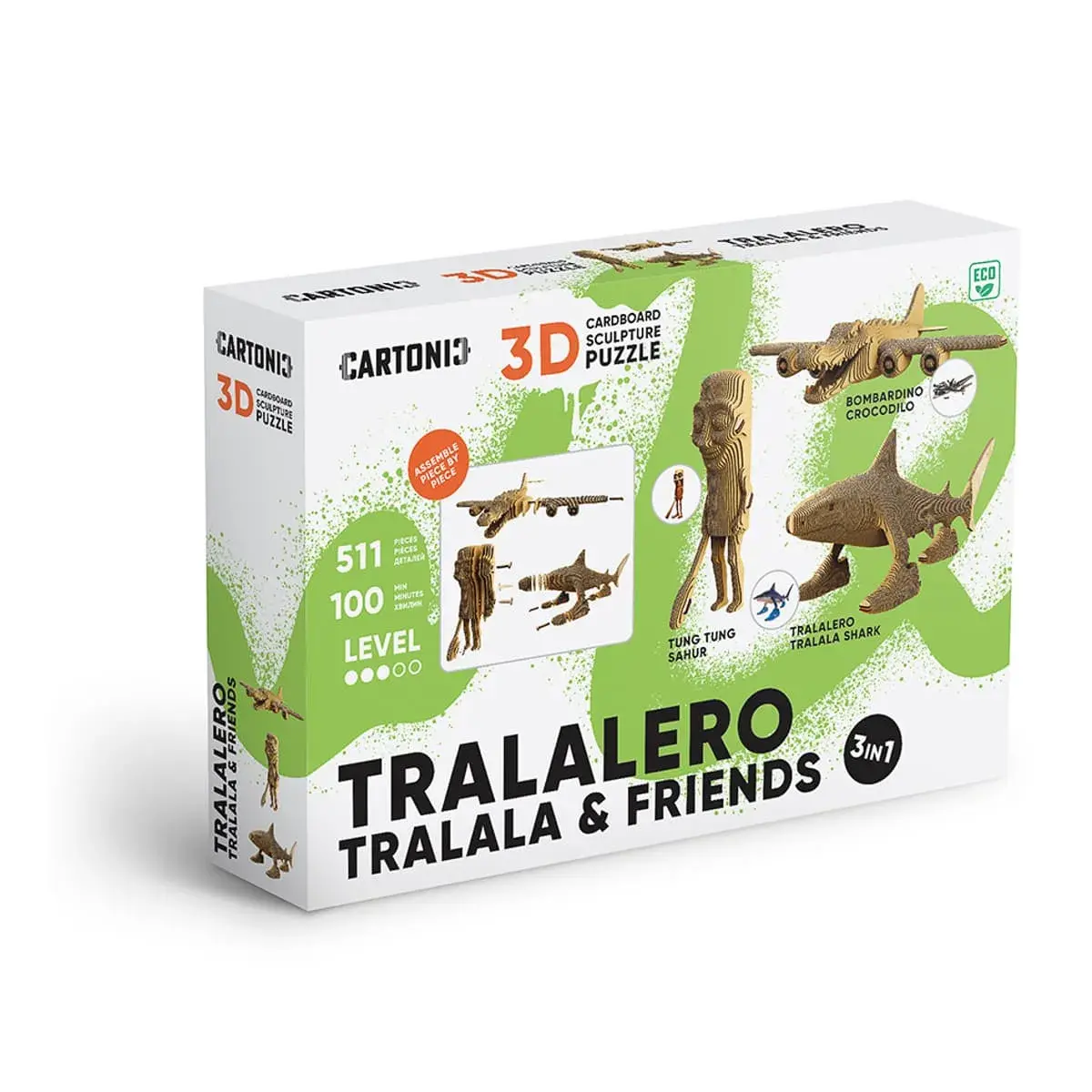 3D пазл Cartonic Tralalero Tralala and Friends, CARTTRALALA