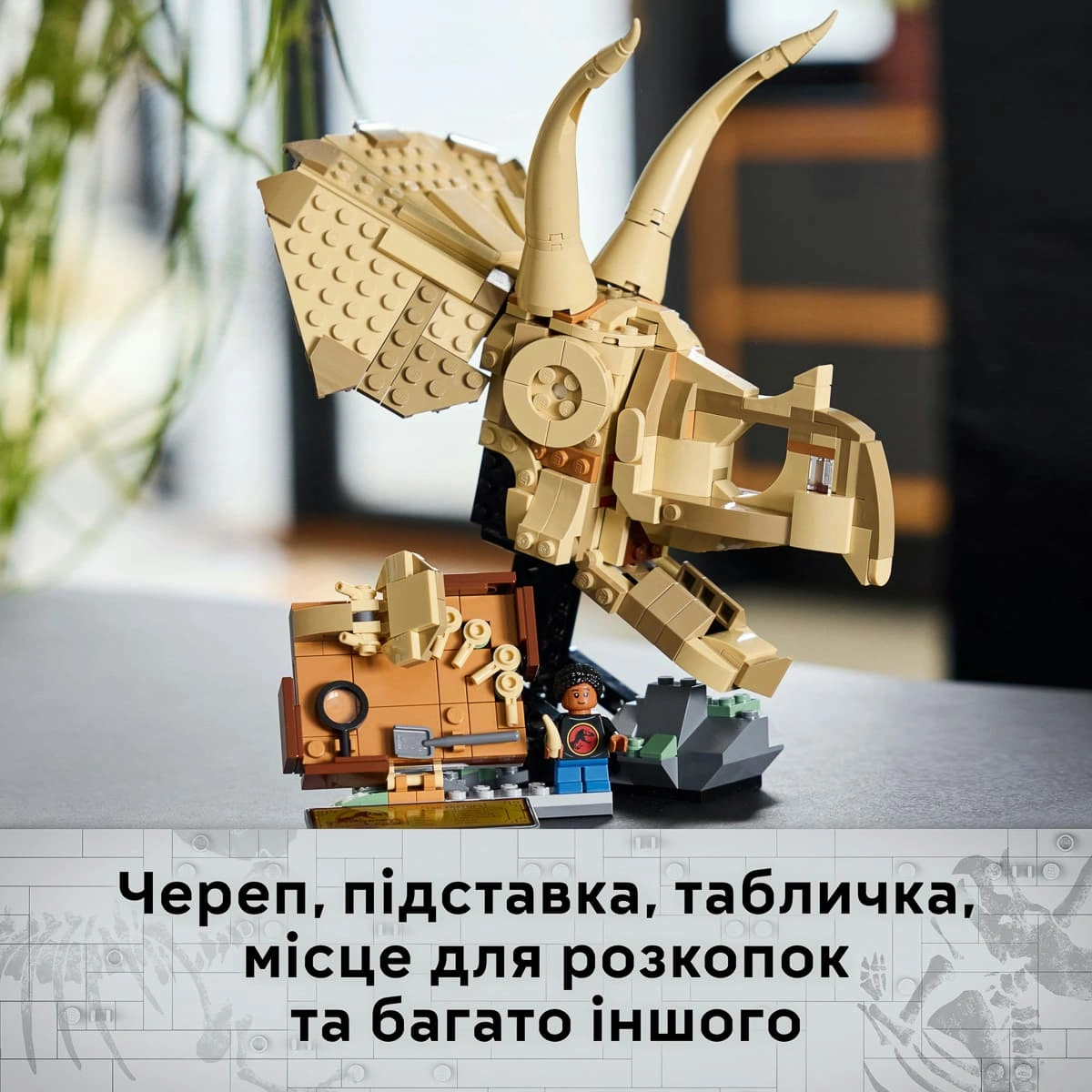 LEGO Jurassic World Скам'янілості динозаврів: череп трицератопсу 76969 — фото 12