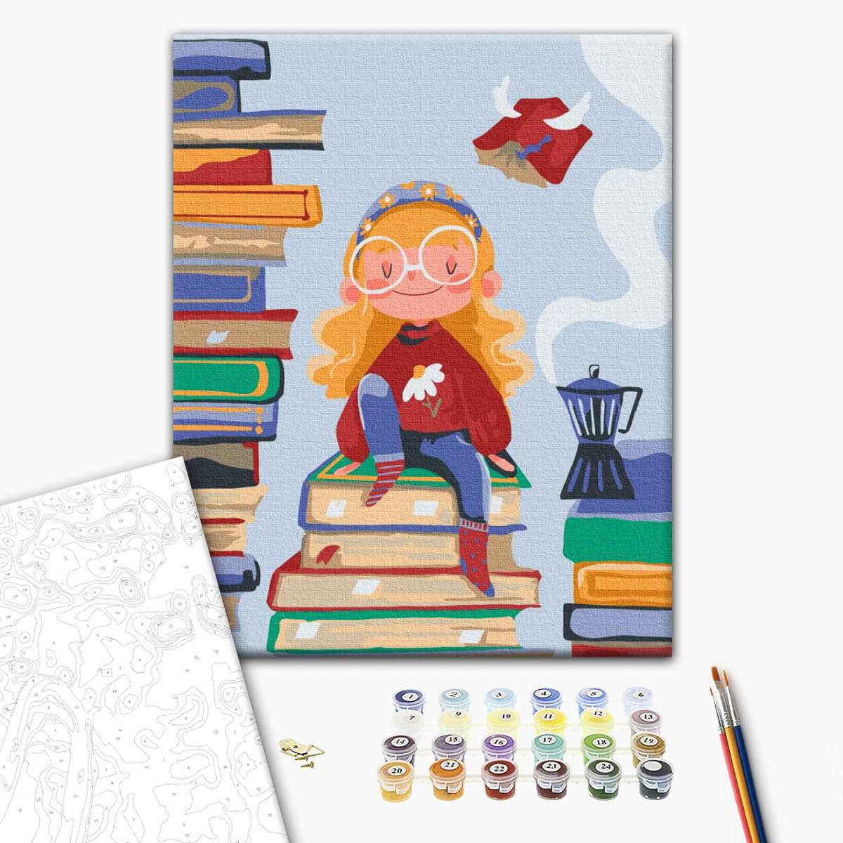 Картина за номерами Brushme Книжкова фея, KBS0122