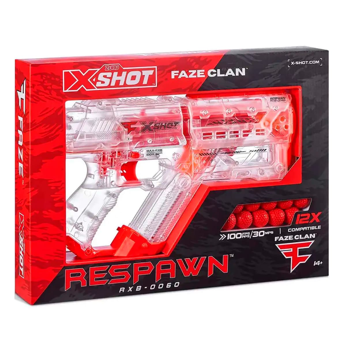 Скорострільний бластер Zuru X-Shot Chaos Faze Respawn, 36499