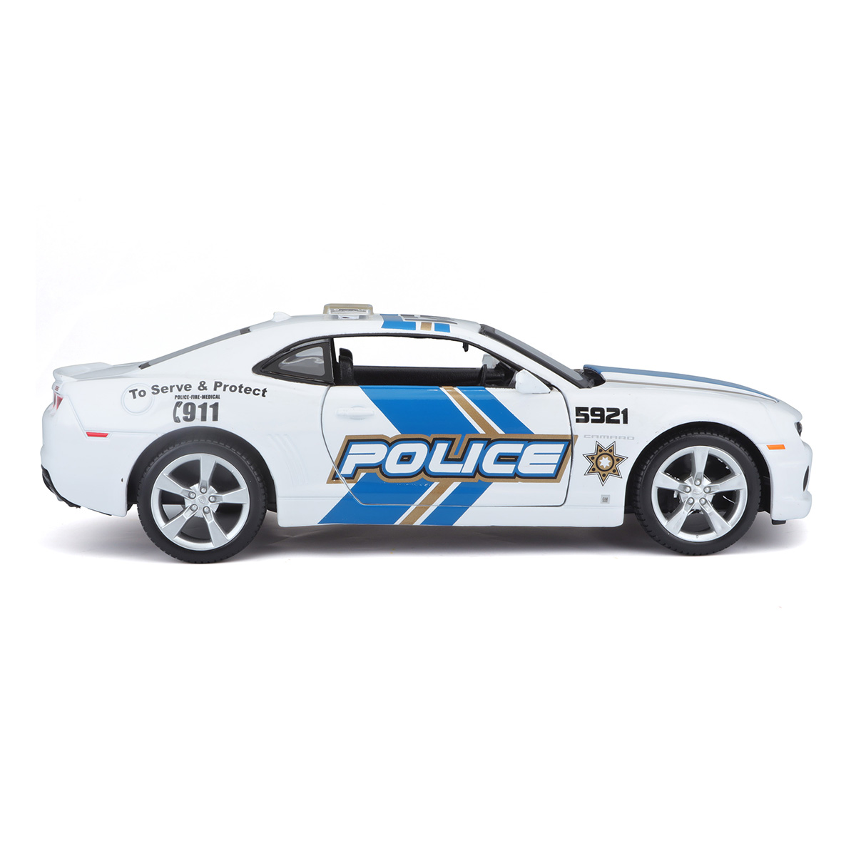 Автомодель Maisto Chevrolet Camaro SS RS Police 2010 білий — фото 4
