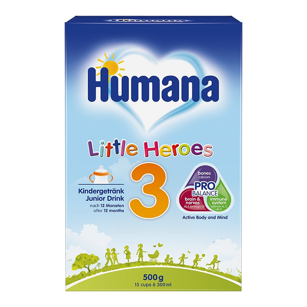 Суха молочна суміш Humana 3 Little Heroes 500 г