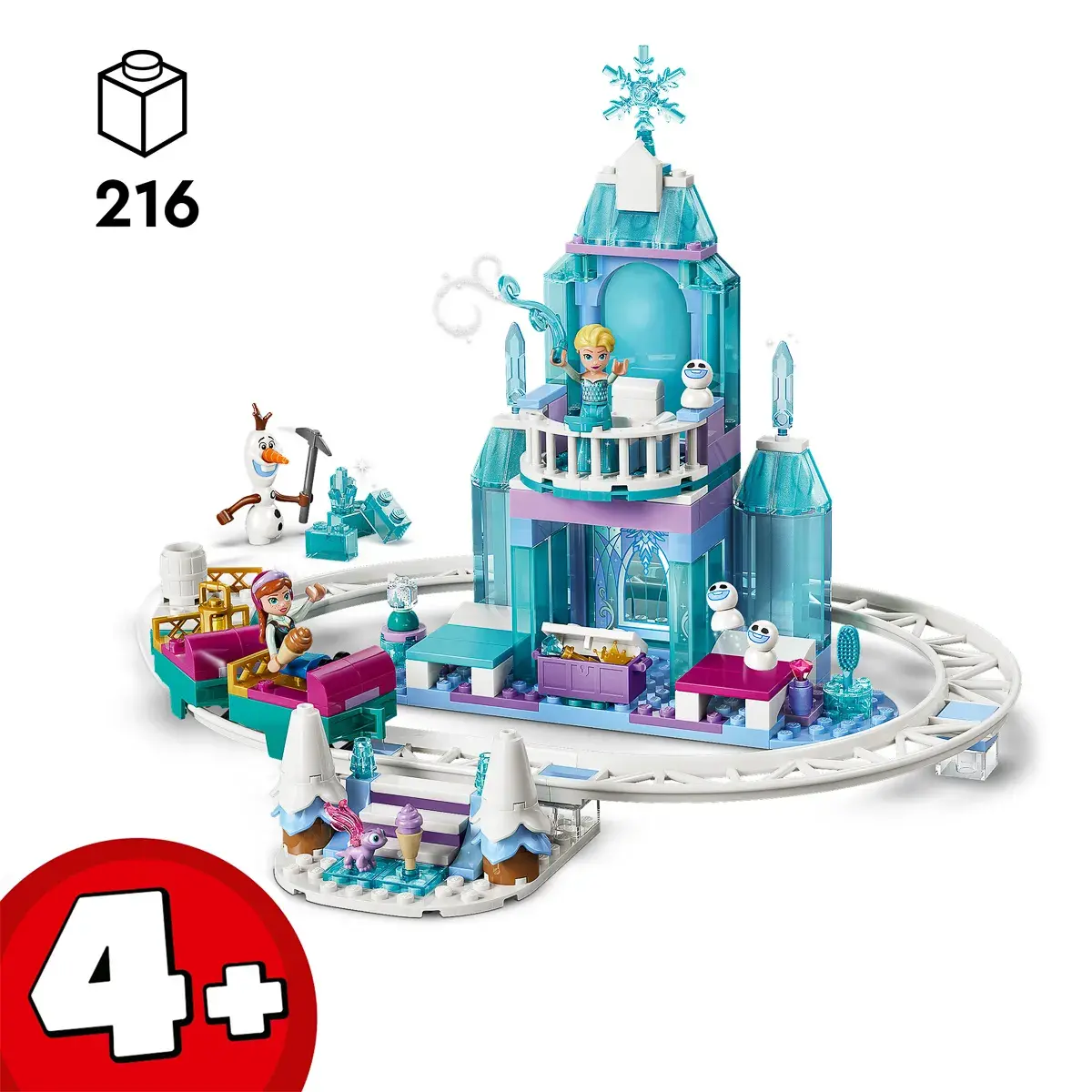 LEGO Disney Princess Крижаний палац Ельзи та веселе катання на санчатах 43281 — фото 19