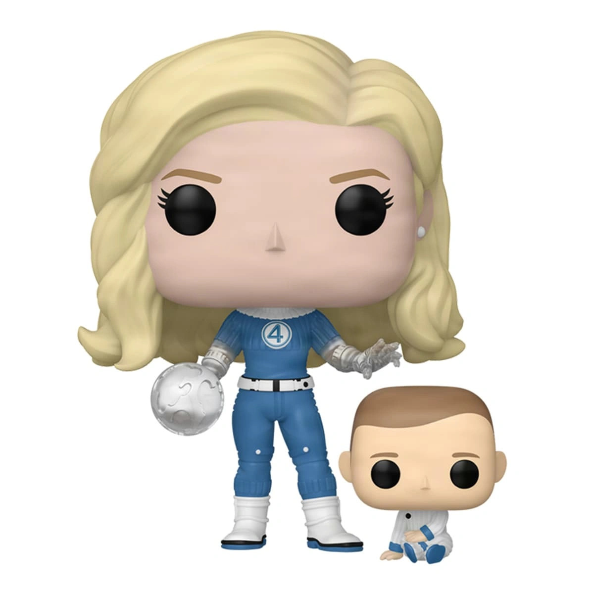 Набір ігрових фігурок Funko Pop Фантастична 4: Перші кроки Невидима леді та Франклін — фото 2