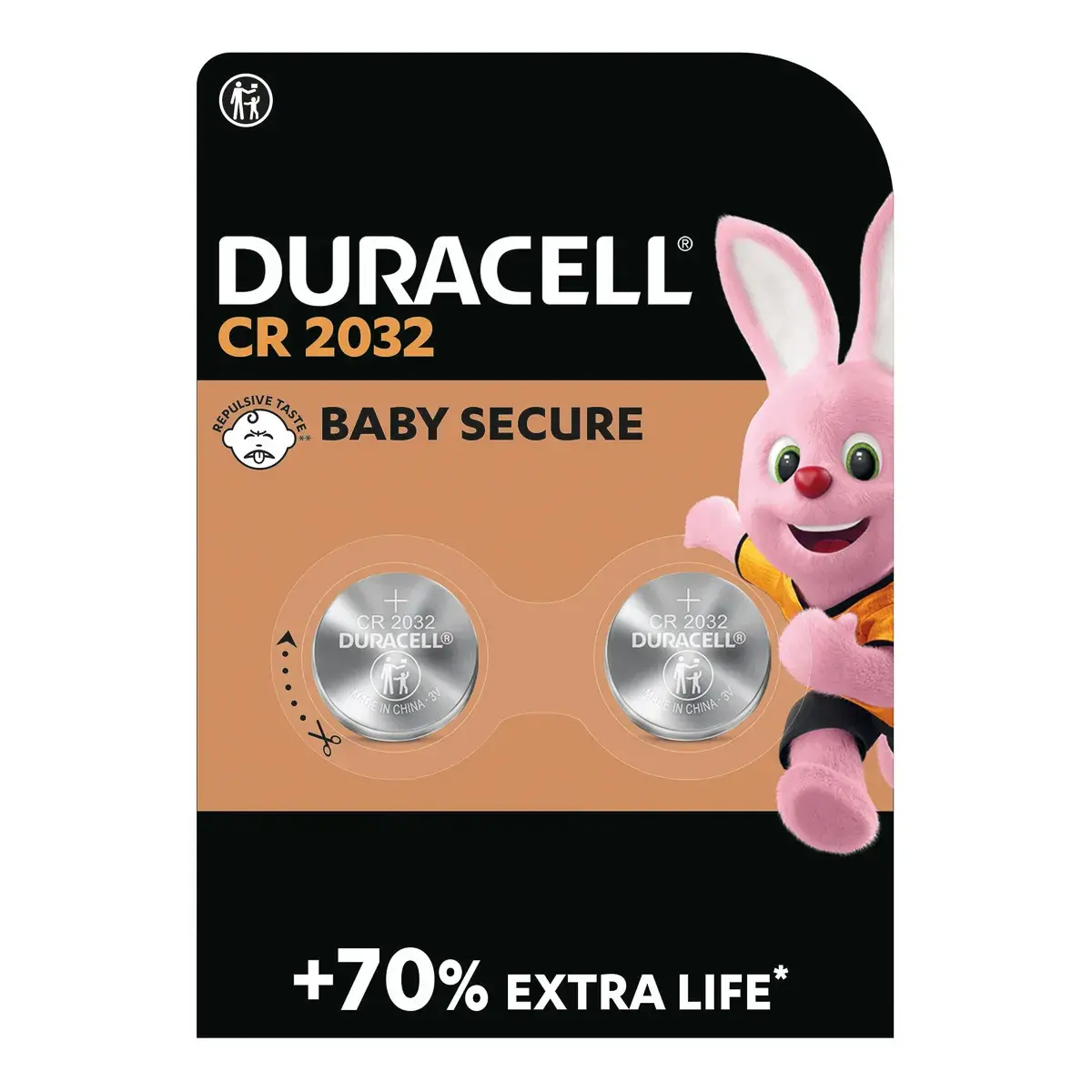 Спеціальна літієва батарейка Duracell 2032 3V (DL2032/CR2032) 2 шт