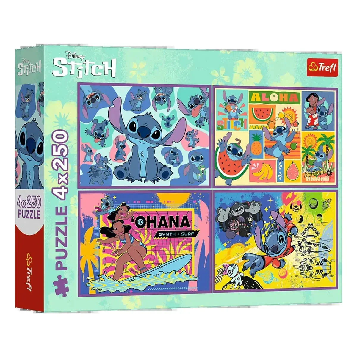 Пазл Trefl Дивовижний Стіч Lilo and Stitch 4 х 250, 13311