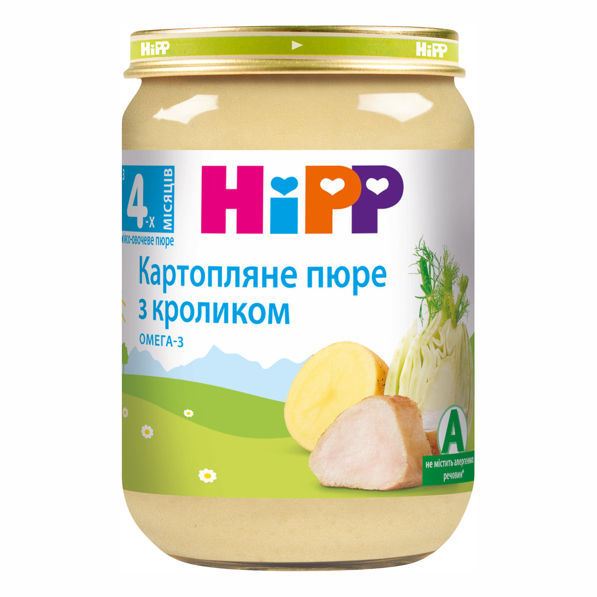 Пюре HiPP Картопля Кролик 190 г
