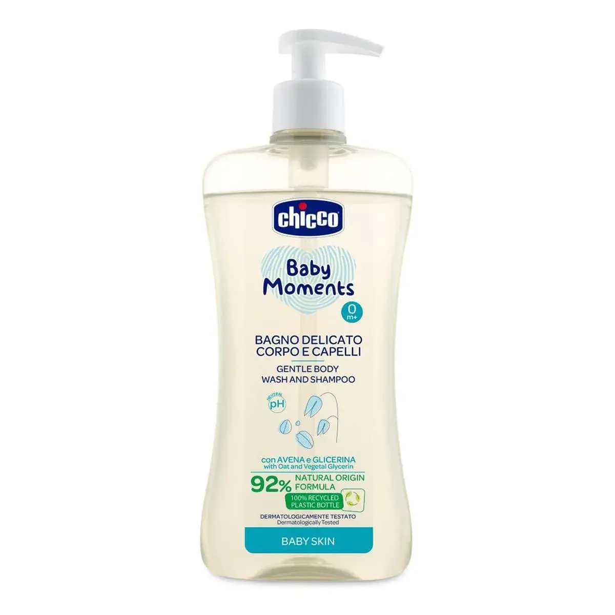Шампунь-гель для тіла і волосся Chicco Baby Moments Без Сліз 500 мл 10594.00