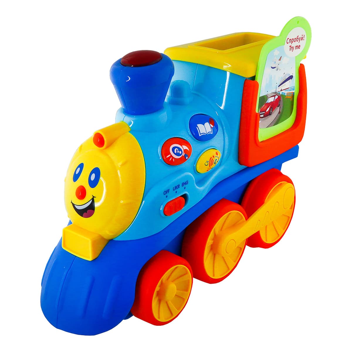 Інтерактивна іграшка Kiddi Smart Потяг Смарті (укр, англ), 4231T-KS