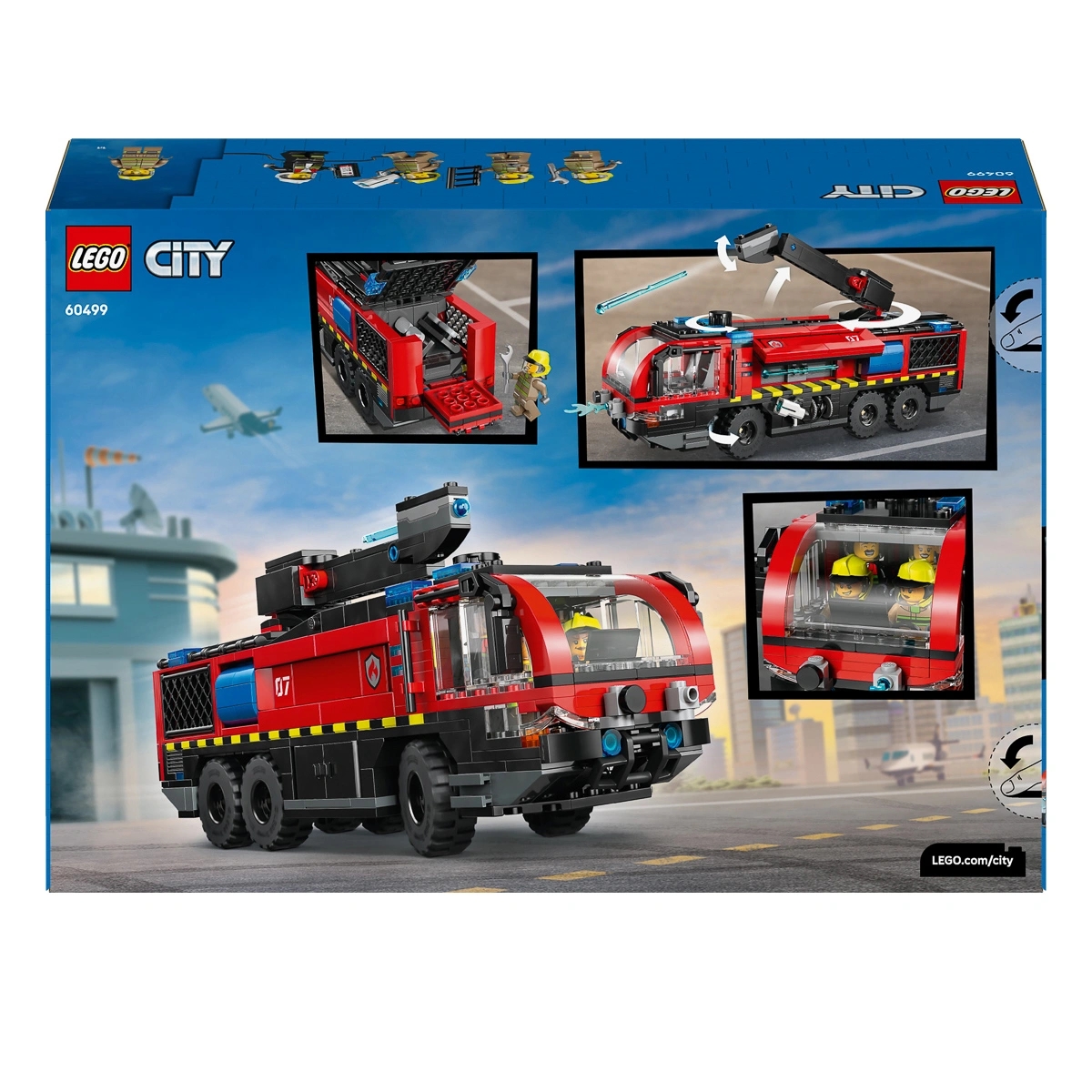 LEGO City Fire Пожежна вантажівка в аеропорту 60499 — фото 9