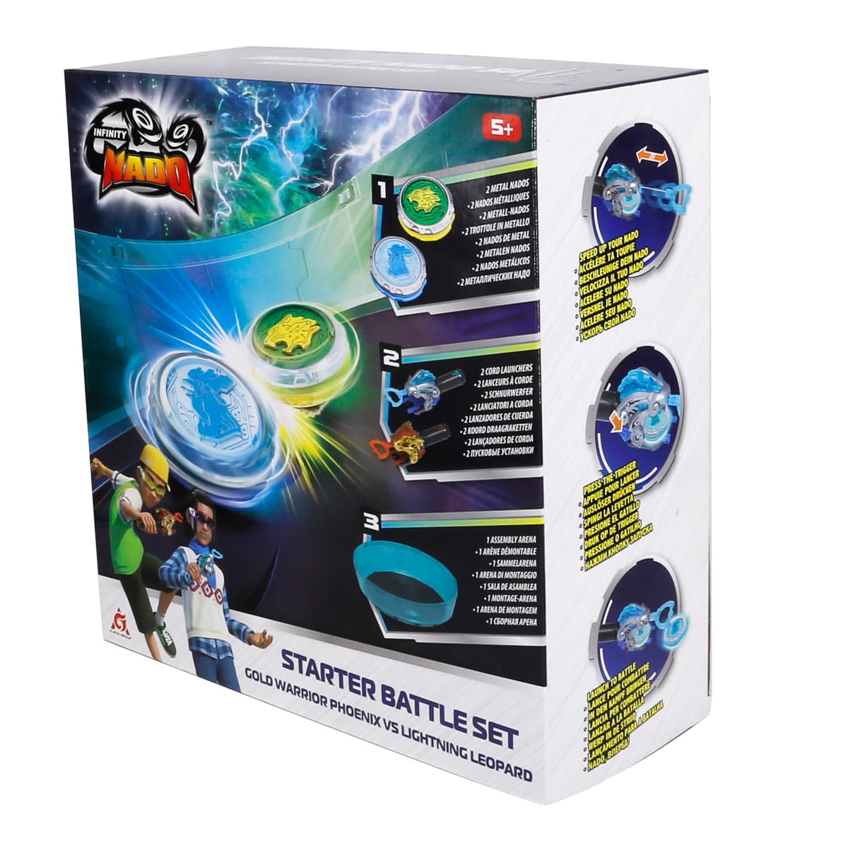 Набір Auldey Infinity Nado VI Starter Battle Set Gold Warrior Phoenix vs Lighting Leopard — фото 3