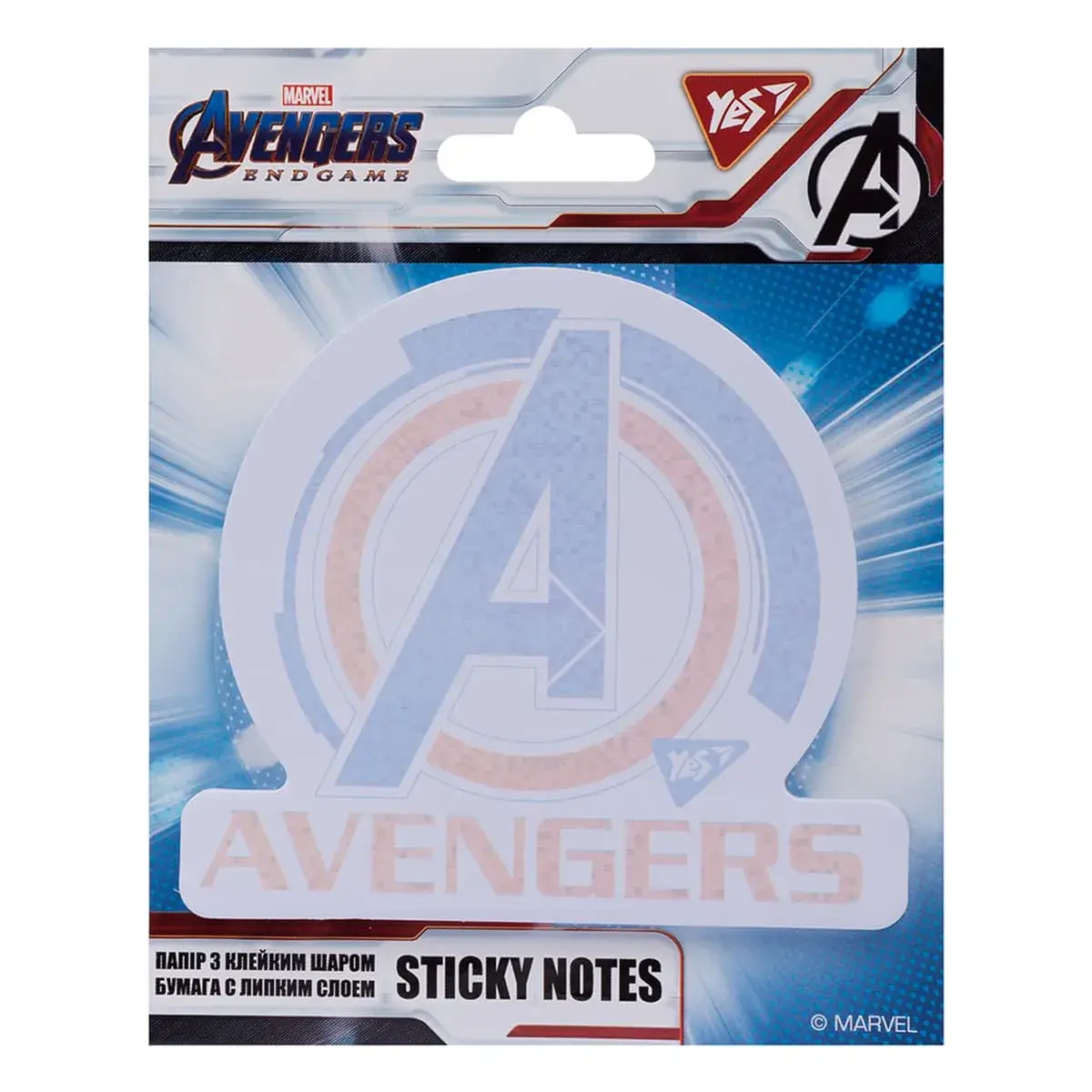 Папір для нотаток Yes Avengers з клейким шаром 40 аркушів, 170271