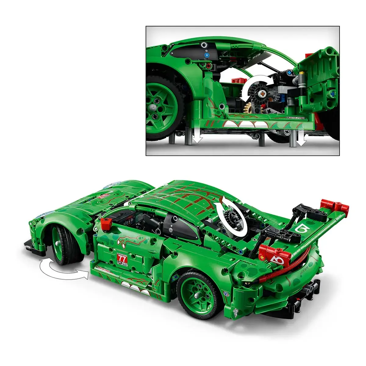 LEGO Technic Автомобіль Porsche 911 GT3 R REXY AO Racing 42224 — фото 17