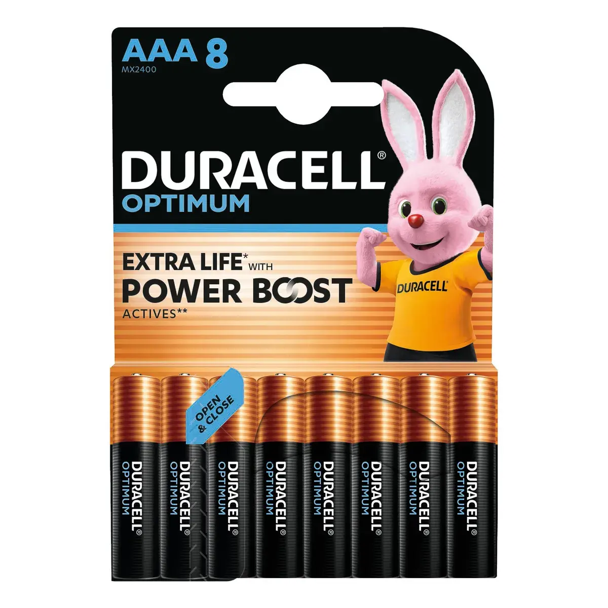 Лужні батарейки Duracell Optimum AAA 8 шт