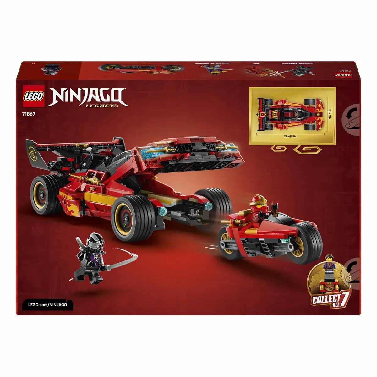 LEGO Ninjago Переслідувач ніндзя X-1 — 15-та річниця 71867 — фото 8