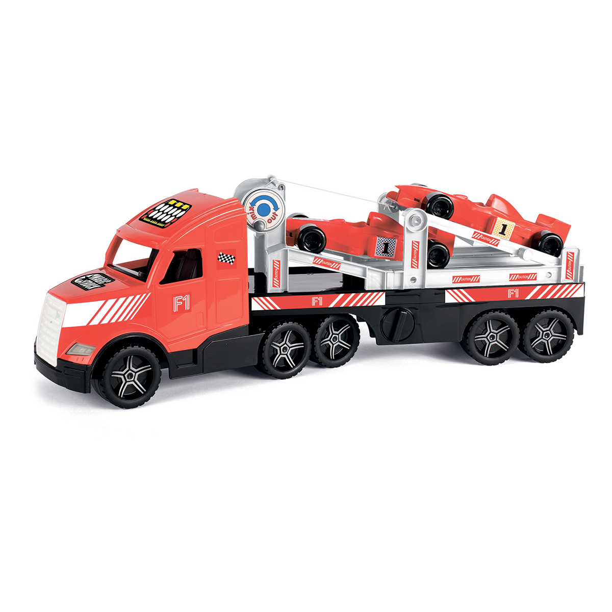 Вантажівка Wader Magic Truck Автовоз із гоночними машинками, 36240