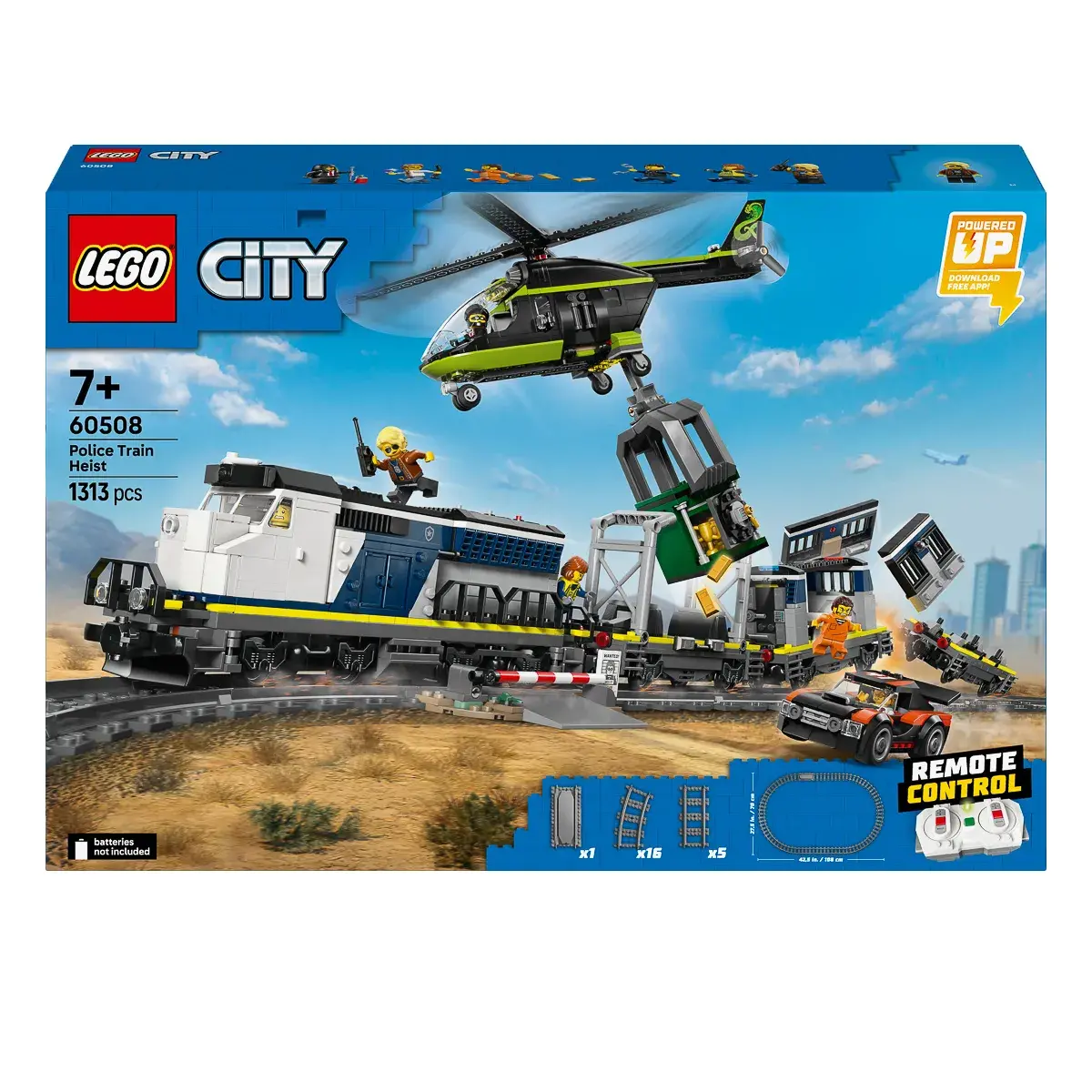 LEGO City Пограбування поліцейського поїзда 60508