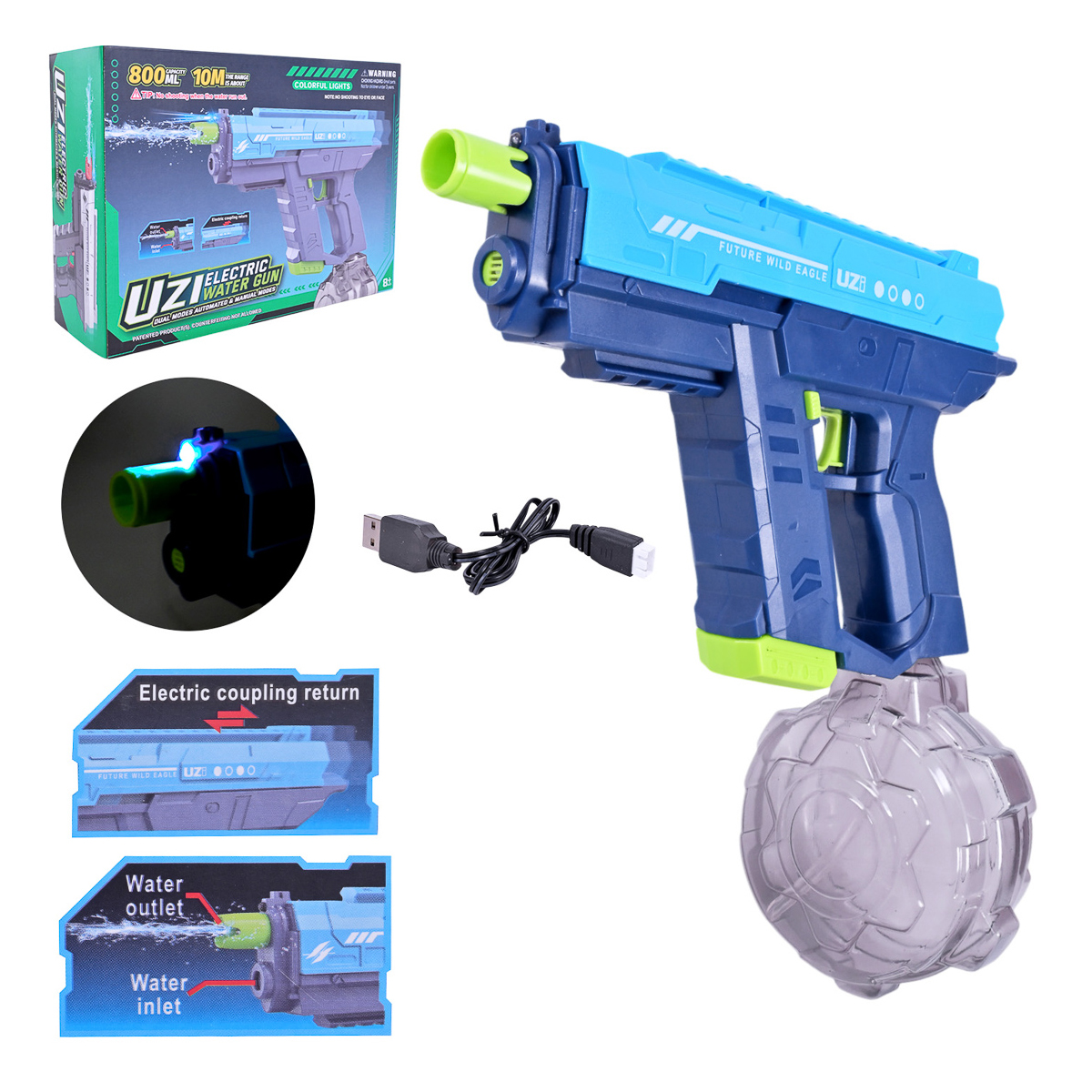 Водяний пістолет Shantou Usi Electric Water Gun — фото 3