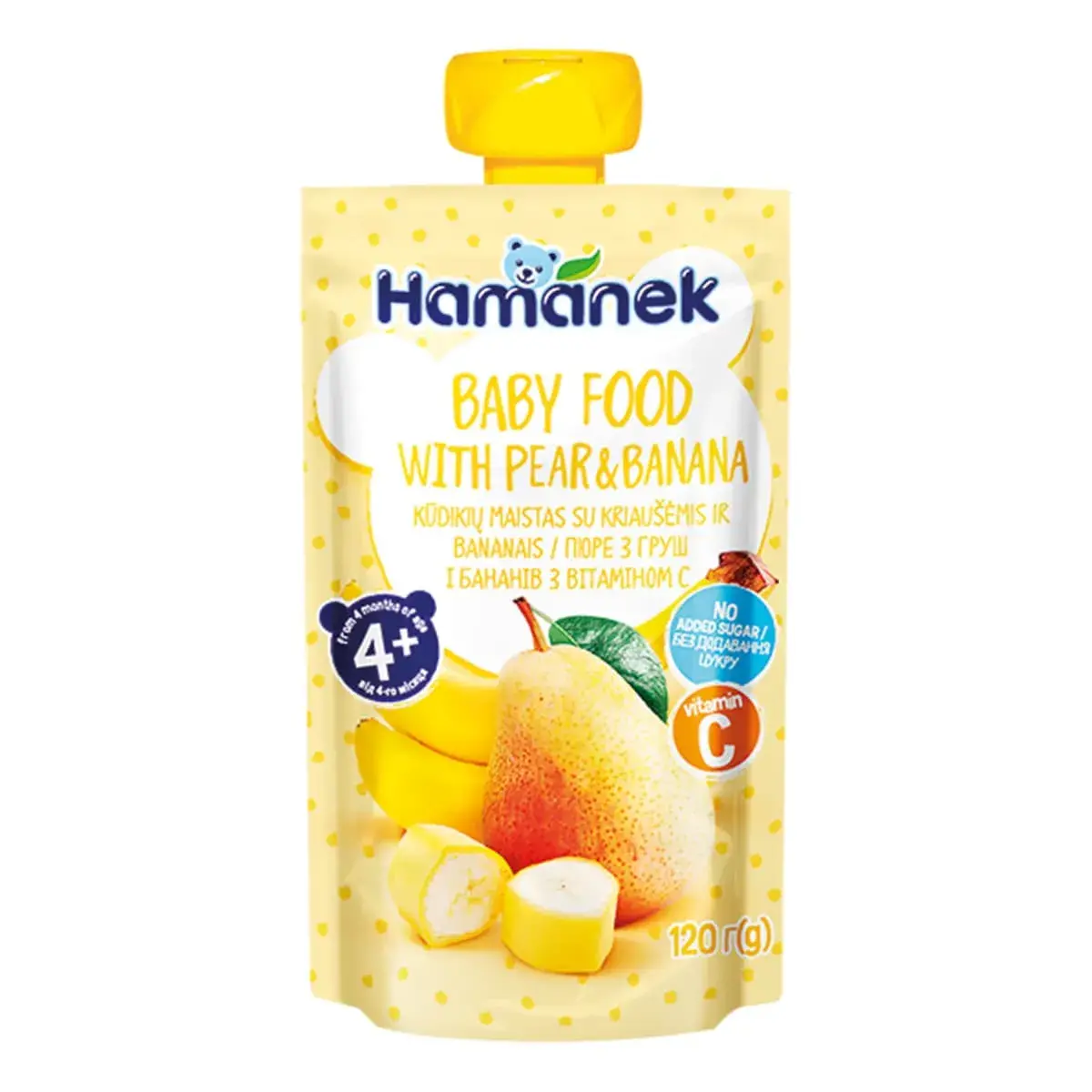 Пюре Hamanek Груша Банан 120 г