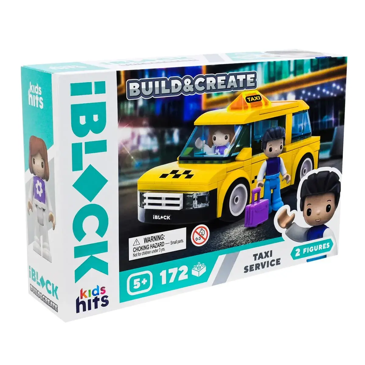 Конструктор Kids Hits IBlock Junior Таксі 172 ел, KH17/001/4 — фото 3