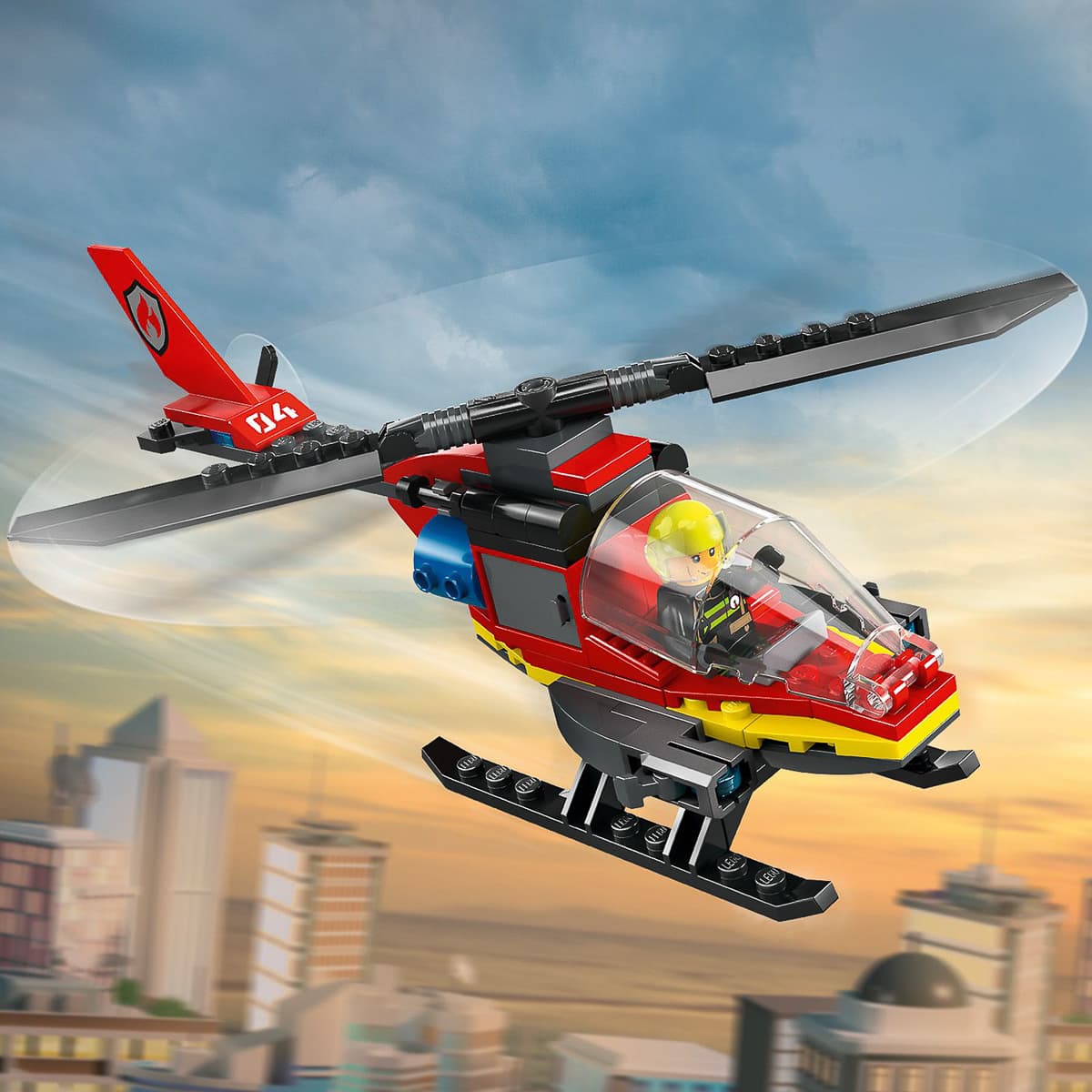 LEGO City Пожежний рятувальний гелікоптер 60411 — фото 7