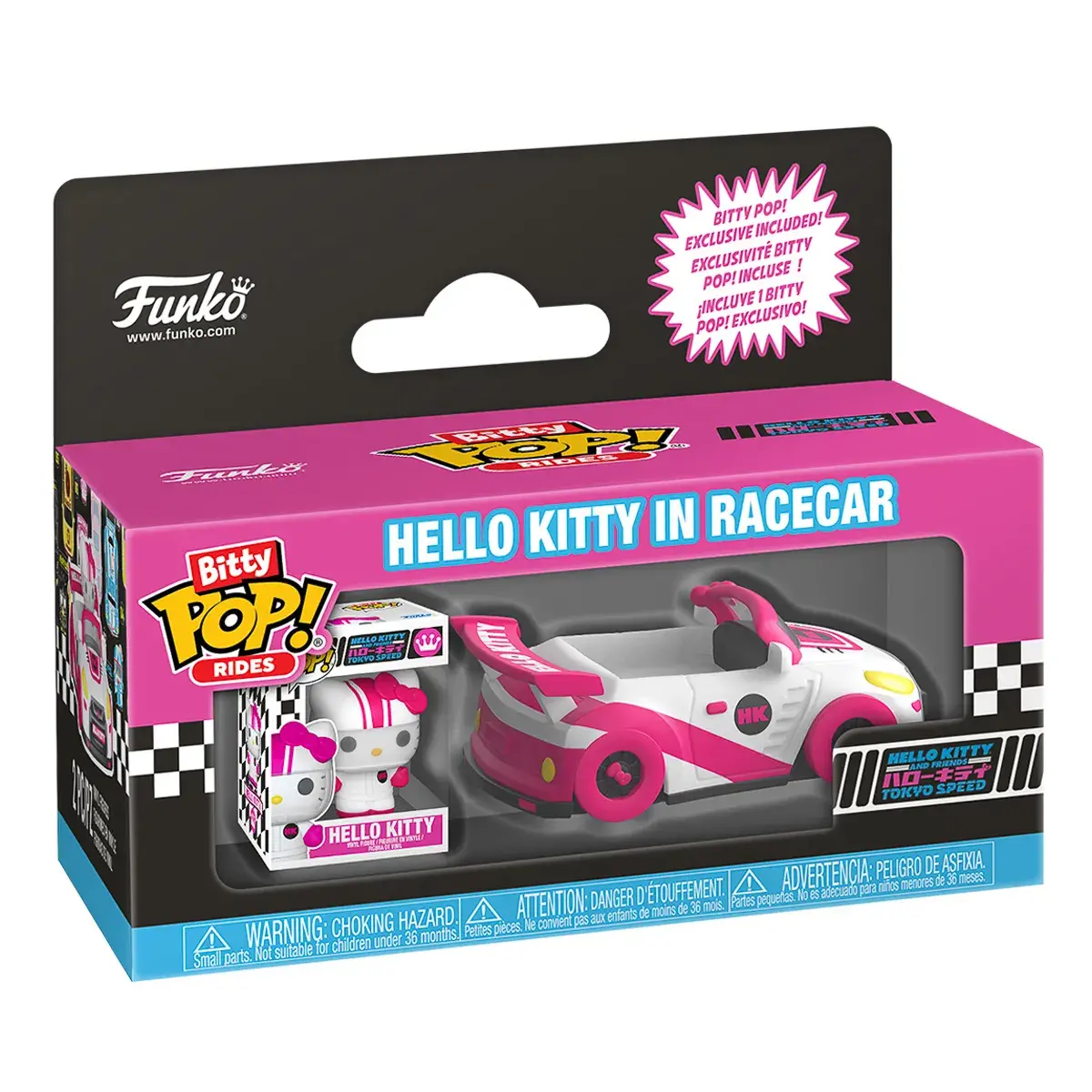 Набір фігурок Bitty Pop! Rides Sanrio Хелоу Кітті та перегоновий автомобіль (90111)