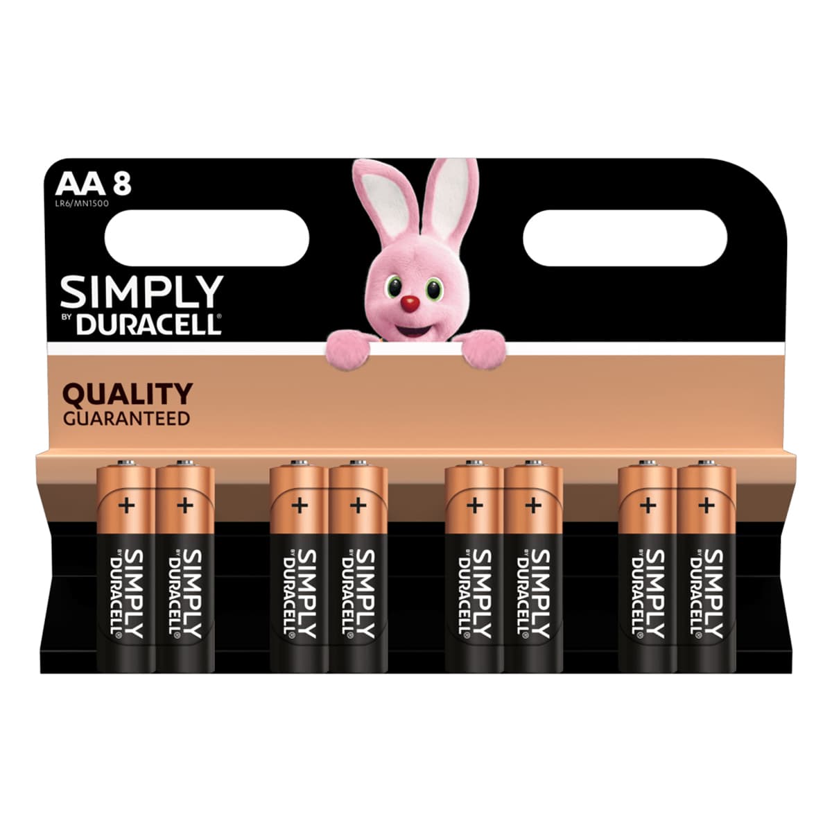 Батарейки лужні Duracell Simply AA LR6/MN1500 8 шт