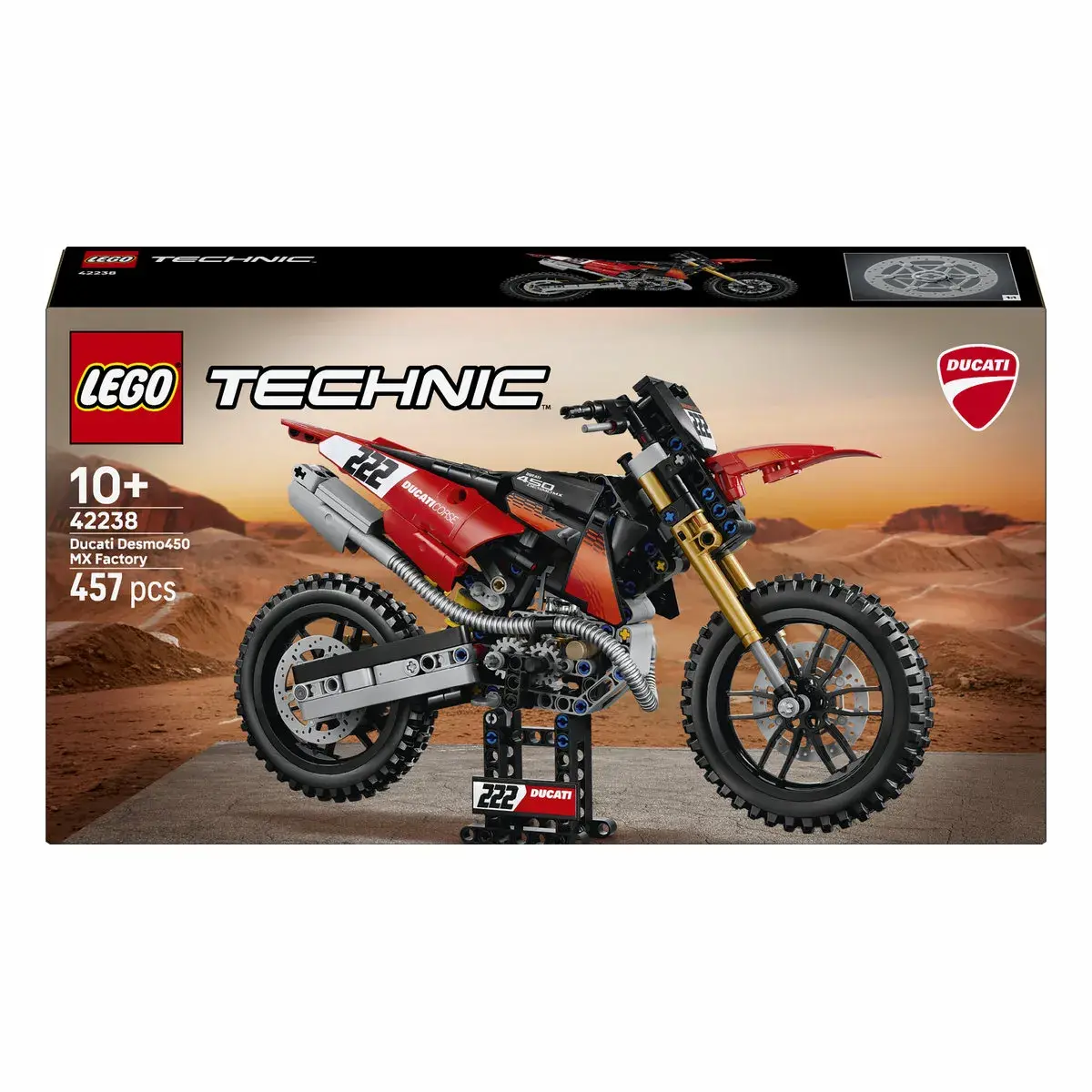 LEGO Technic Мотоцикл Ducati Desmo450 MX Factory 42238
