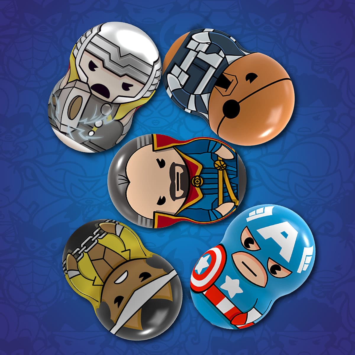 Ігровий набір Marvel Wooblies Superheroes Surprise з пусковим механізмом 2 шт, WBM002 — фото 4